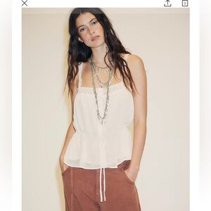 Zara Georgette Lace Top